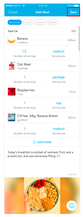 adding foods